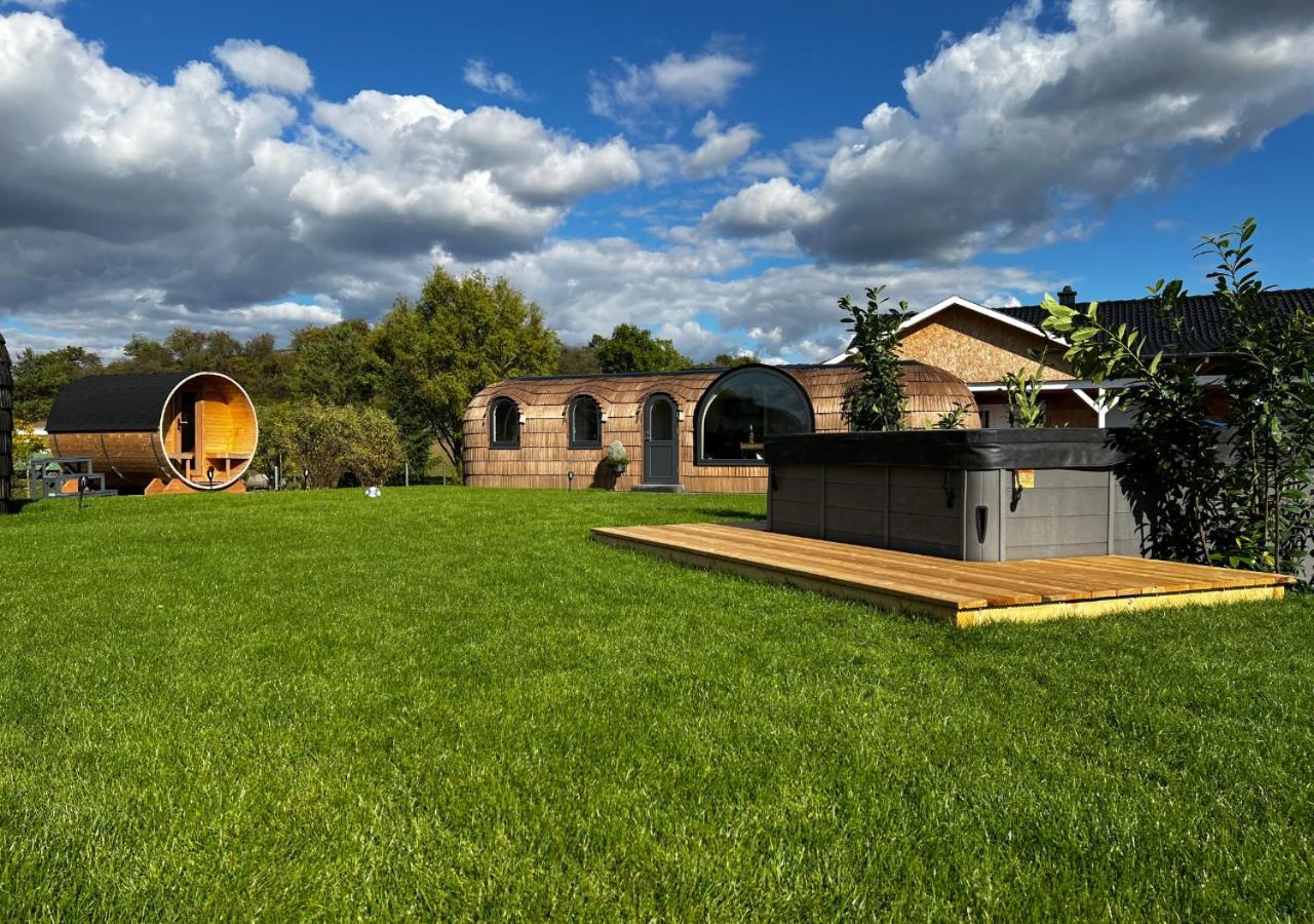 Tirolian Lodge North, Whirlpool, Sauna, Lagerfeuer Bundorf Esterno foto