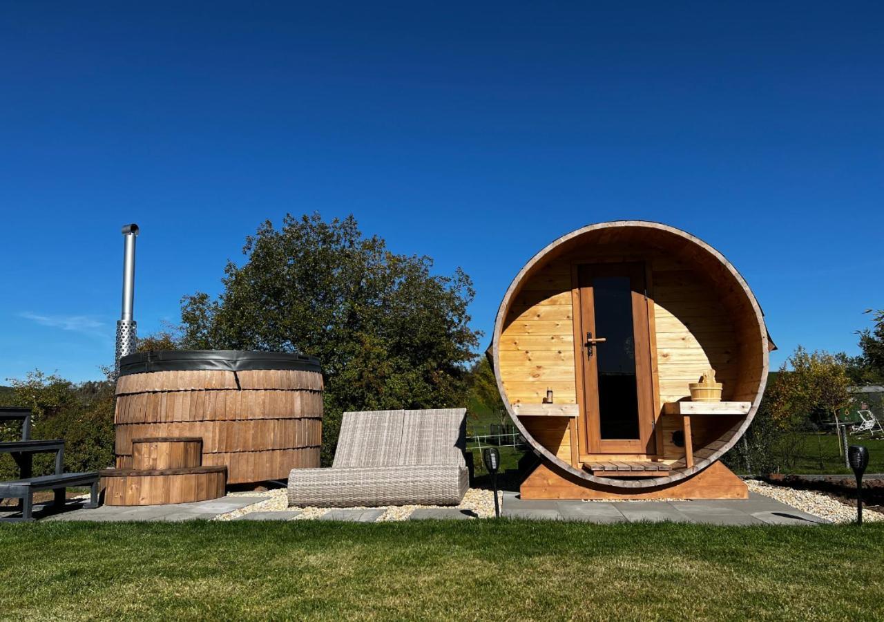 Tirolian Lodge North, Whirlpool, Sauna, Lagerfeuer Bundorf Esterno foto
